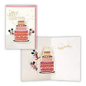 ニホンホールマーク 誕生日カード ディズニー箔ケーキミッキーミニー2 EAR816162