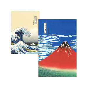 表現社 御朱印帳 赤富士・浪裏 30080