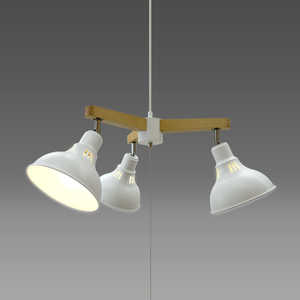 瀧住 LED3灯ペンダントライト URBAN STYLE 電球別売 ホワイト DN3067CHWH 瀧住 LED3灯ペンダントライト URBAN STYLE 電球別売 ホワイト DN3067CHWH