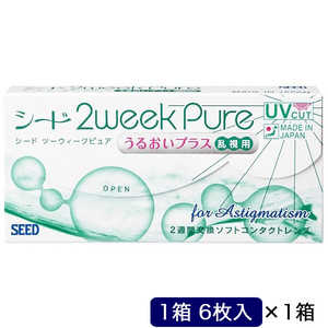SEED (度あり/-8.00) 2ウィークピュアうるおいプラス乱視用 (BC8.6/CYL-1.25/AX180) 