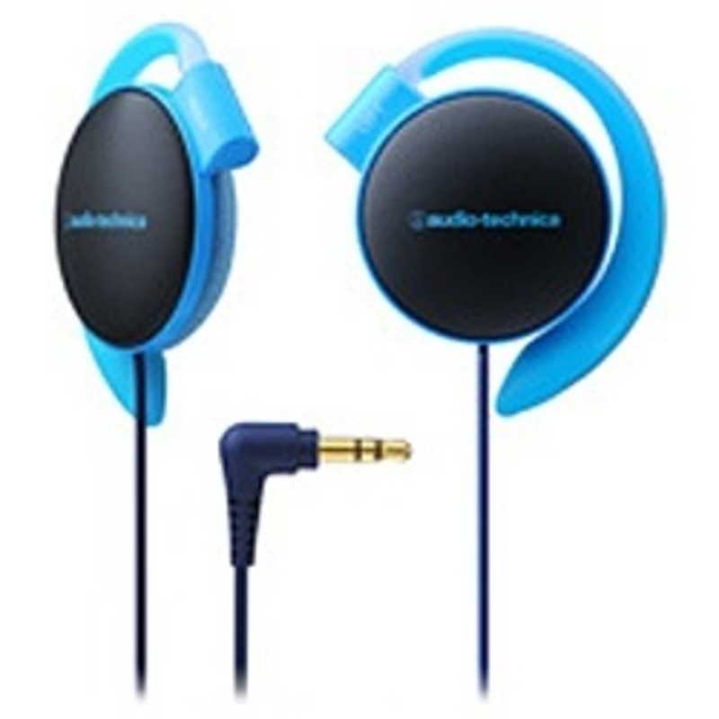 無料配達 ブラックブルー オーディオテクニカ ポータブルヘッドホン BBL audio-technica ATH-S100 イヤホン、ヘッドホン
