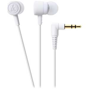 オーディオテクニカ 有線イヤホン カナル型［φ3.5mm ミニプラグ］ WH ホワイト ATH-CKL220 WH