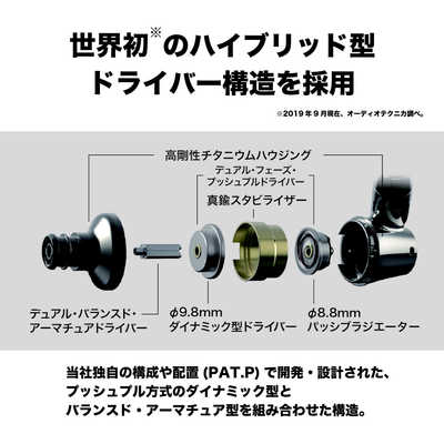 オーディオテクニカ イヤホン カナル型 [φ3.5mm ミニプラグ] ATH-IEX1