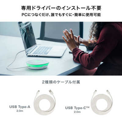 オーディオテクニカ スピーカーフォン USB-C・USB-A接続 ［USB電源