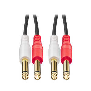 オーディオテクニカ 1.5m φ6.3mmモノラル標準×2-φ6.3mmモノラル標準×2 AT-MI74/1.5