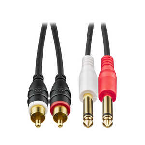 オーディオテクニカ 3m ピン×2-φ6.3mm モノラル標準×2 AT-MI81/3.0