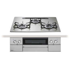 パロマ ビルトインガスコンロ ウィズナ 60cm 都市ガス ガラストップ シャインシルバー オーブン接続不可 ［約60cm / 都市ガス12・13A / 左右強火］ (宅配商品) P