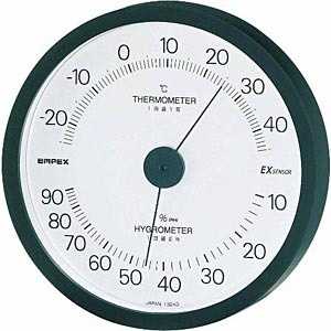 エンペックス 温湿度計「エクシード」 TM‐2302(ブラック)