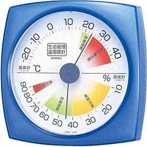 エンペックス 温湿度計 クリアブルー [アナログ] TM2436
