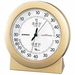 エンペックス 卓上用高品質温湿度計 EX‐2768 (シャンパンゴールド) エンペックス 卓上用高品質温湿度計 EX‐2768 (シャンパンゴールド)