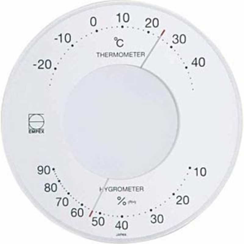 エンペックス エンペックス 掛置兼用温湿度計 LV‐4303 (ホワイト) LV‐4303 (ホワイト)