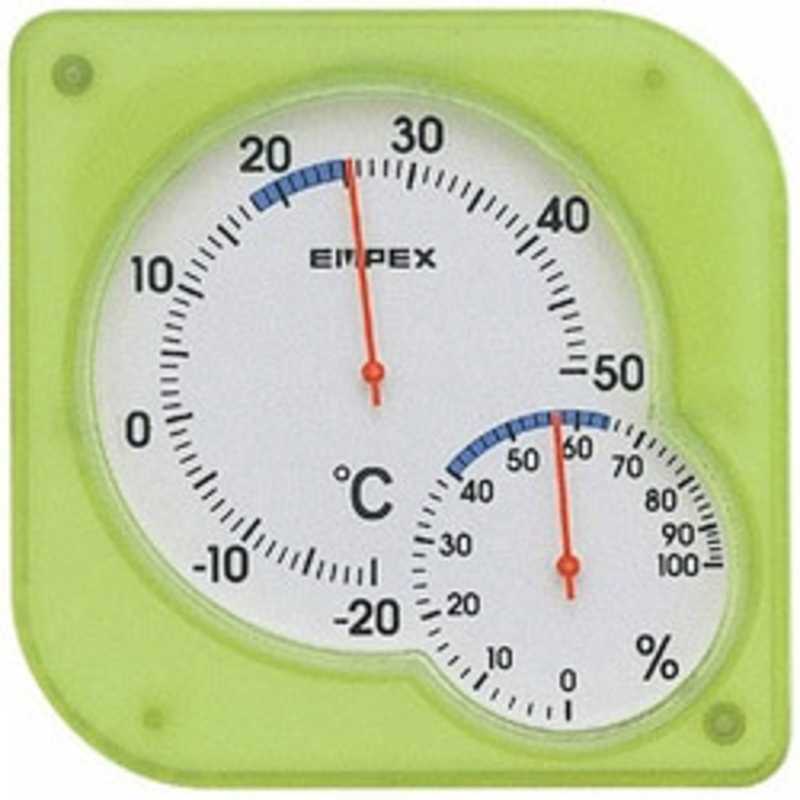 エンペックス エンペックス 温湿度計｢シュクレミディ｣ TM‐5603(クリアグリｰン) TM‐5603(クリアグリｰン)