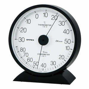 エンペックス 温湿度計 エクレール ブラック [アナログ] TM6251