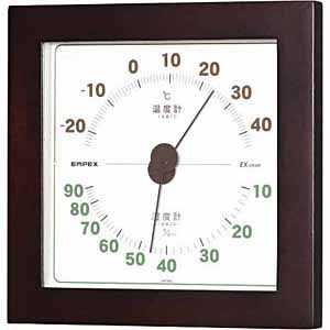 エンペックス 温湿度計｢ウエストン｣ TM‐7629 (ウォルナット)