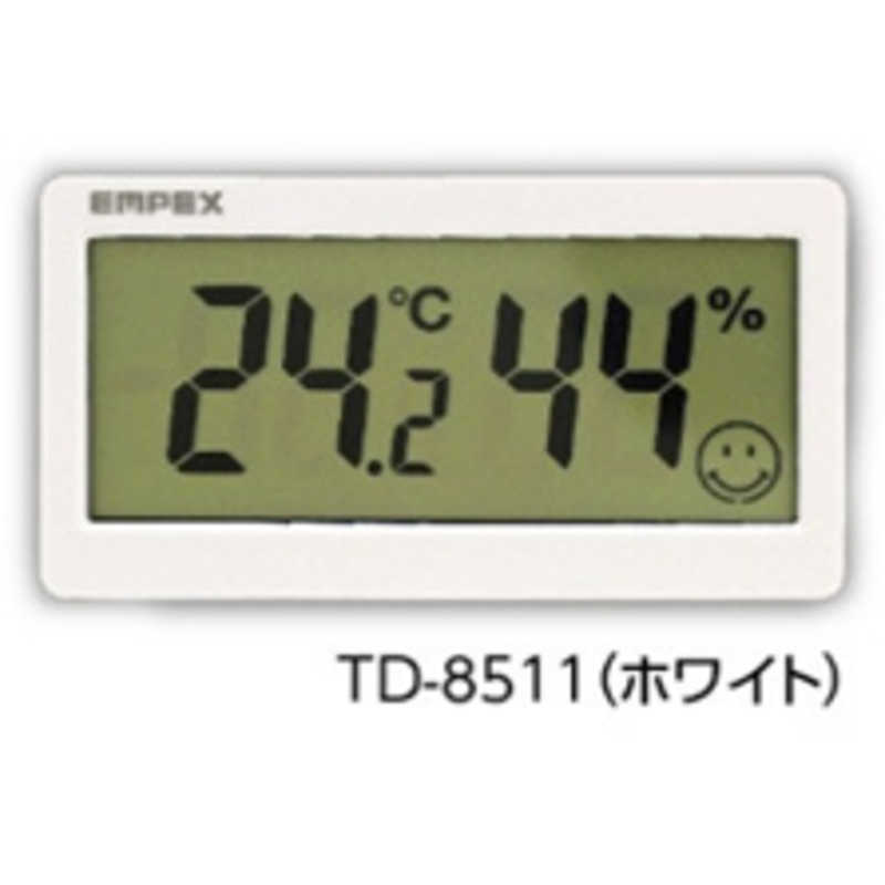 エンペックス エンペックス おうちルーム温湿度計 スリム(ホワイト) [デジタル] TD8512 TD8512