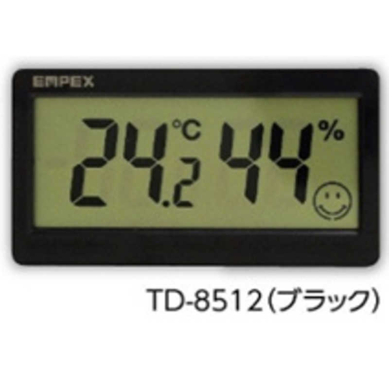 エンペックス エンペックス おうちルーム温湿度計 スリム(ブラック) [デジタル] TD8512 TD8512