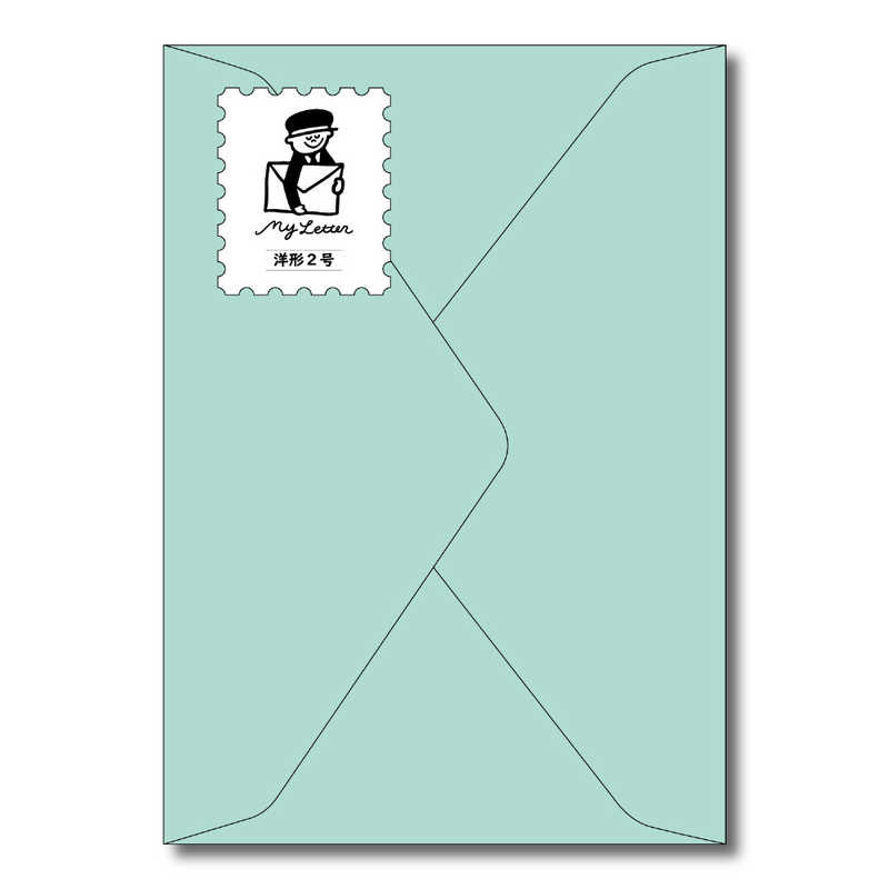 長門屋商店 長門屋商店 洋2封筒 my letter あかるいあさぎ フY223 フY223