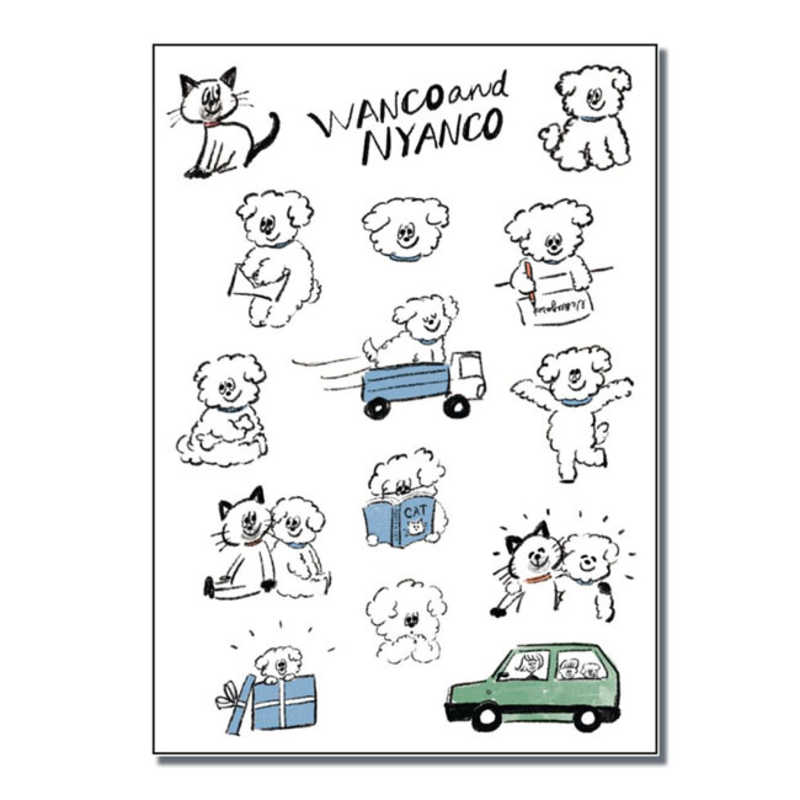 長門屋商店 長門屋商店 W＆N ダイカットシール(わんこ) WN0006 WN0006
