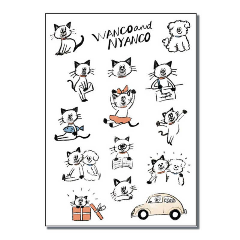 長門屋商店 長門屋商店 W＆N ダイカットシール(にゃんこ) WN0007 WN0007