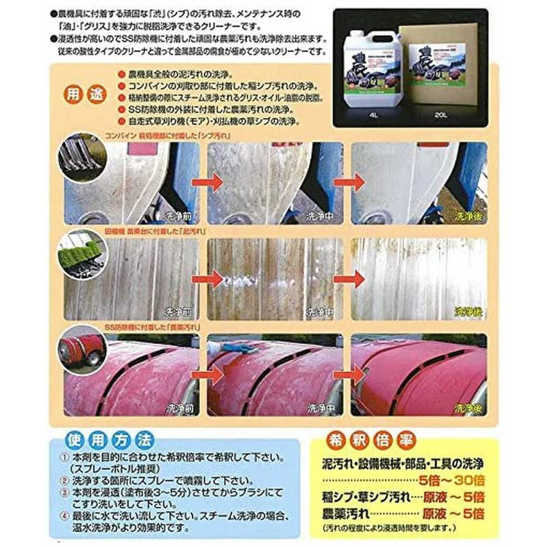 サンエスエンジニアリング サンエスエンジニアリング サンエスエンジニアリング 農機具万能洗浄剤 1L 2057614 2057614