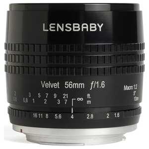レンズベビー カメラレンズ  Velvet 56 56mm F1.6 ソフト (ニコンF用) ブラック