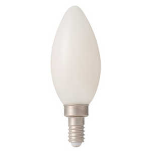 東京メタル LEDフィラメント型 シャンデリア電球 E12 ホワイト ［E12 /シャンデリア電球形 /40W相当 /電球色 /1個 /全方向タイプ］ LDC4LW40WE12T2