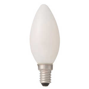 東京メタル LEDフィラメント型 シャンデリア電球 E14 ホワイト ［E14 /シャンデリア電球形 /40W相当 /電球色 /1個 /全方向タイプ］ LDC4LW40WE14T2