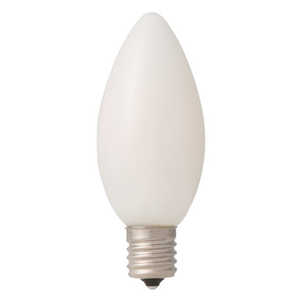 東京メタル LEDフィラメント型 シャンデリア電球 E17 ホワイト ［E17 /シャンデリア電球形 /40W相当 /電球色 /1個 /全方向タイプ］ LDC4LW40WE17T2
