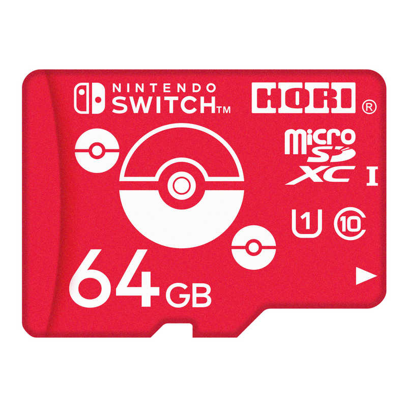 HORI HORI ポケットモンスター microSDカード for Nintendo Switch 64GB モンスターボール NSW-191 NSW-191