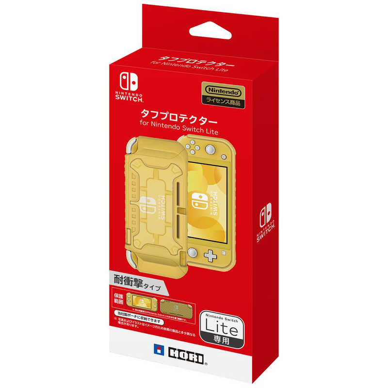 HORI HORI タフプロテクター for Nintendo Switch Lite クリア×イエロー NS2-054 NS2-054