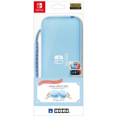 HORI スリムハードポーチ プラス for Nintendo Switch ソルティブルー