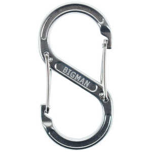 ビッグマン #059591 CARABINER AFC6-8S シルバー AFC68S ビッグマン #059591 CARABINER AFC6-8S シルバー AFC68S