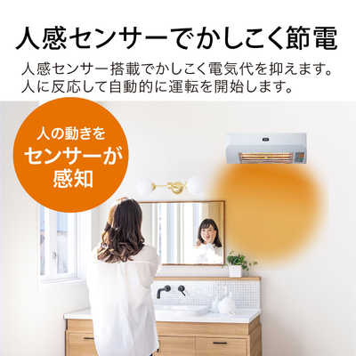アラジン Aladdin 脱衣所電気暖房機 コンセント付 ADH-G980-W