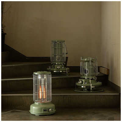 アラジン グラファイトフレームヒーター 800W 首振り機能 グリーン AEH