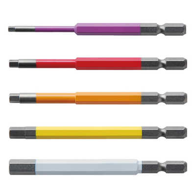 アネックスツール 六角レンチカラービット 5本組 100mm ACHX5-100L の