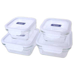 協和工業 ガラスロックバリア 4点セット(400ml x 2個、900ml x 2個) GLBS4-21 協和工業 ガラスロックバリア 4点セット(400ml x 2個、900ml x 2個) GLBS4-21