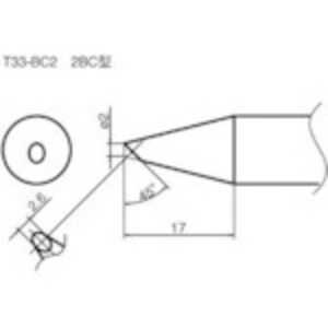 白光 こて先/2BC型 T33-BC2 白光 こて先/2BC型 T33-BC2