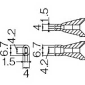 白光 白光 ノズル/4.2×1.5mm N60-08