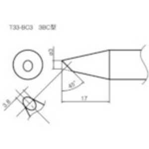 白光 こて先/3BC型 T33-BC3 白光 こて先/3BC型 T33-BC3