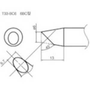 白光 白光 こて先/6BC型 T33-BC6