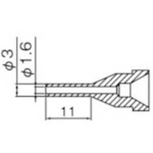 白光 白光 ノズル 1.6MM ロング型 N61-14