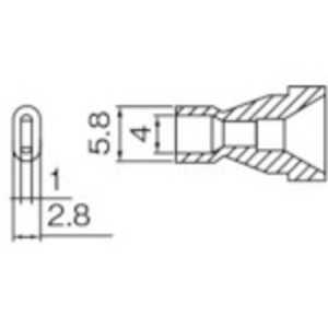 白光 ノズル 4X1MM N61-16 白光 ノズル 4X1MM N61-16
