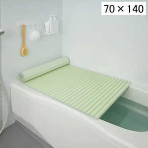 ミエ産業 Ag抗菌シャッター式風呂ふた 70×140cm グリーン M-14