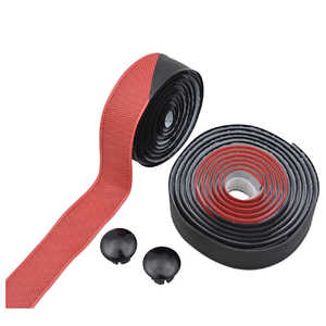 NOGUCHI バーテープ STICKY BARTAPE ブラック×レッド NBT-006 NOGUCHI バーテープ STICKY BARTAPE ブラック×レッド NBT-006