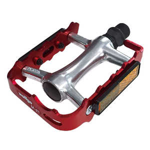 WELLGO アルミ製ケージペダル レッド M-21 WELLGO アルミ製ケージペダル レッド M-21