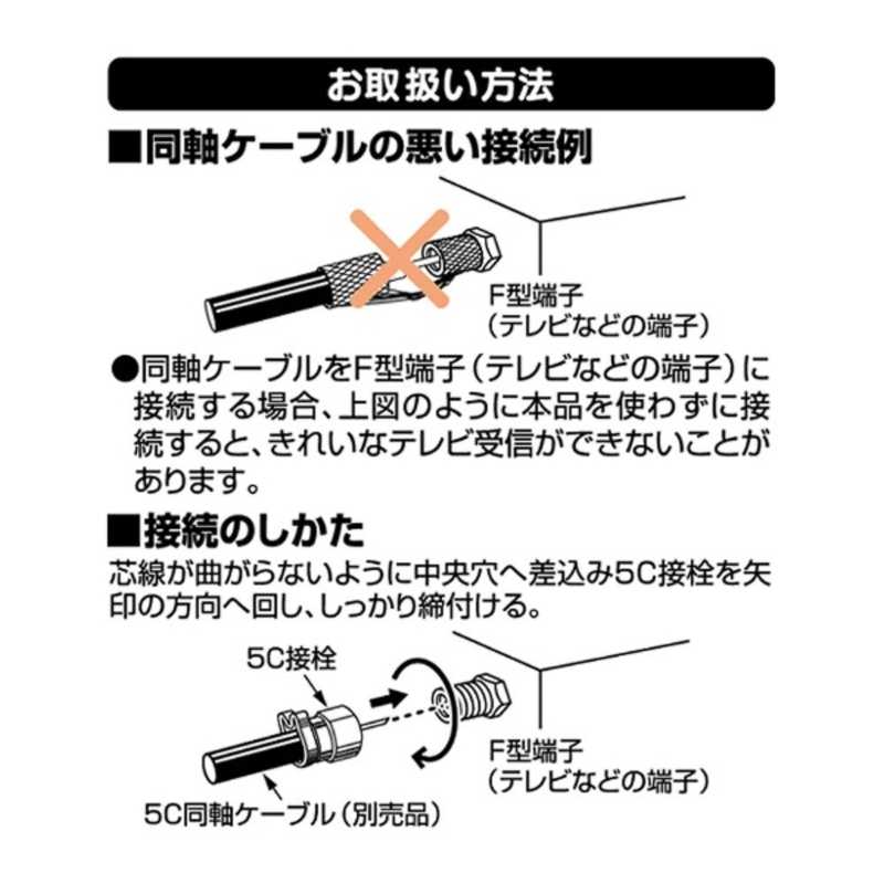 日本アンテナ 日本アンテナ 5C用F型接栓 F‐5‐SP F‐5‐SP