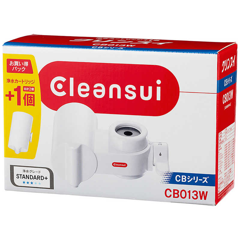 三菱ケミカルクリンスイ 三菱ケミカルクリンスイ 蛇口直結型浄水器 Cleansui（クリンスイ）CBシリーズ＋1パック CB013W‐WT CB013W‐WT