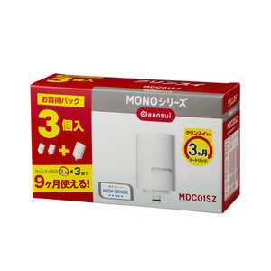 三菱ケミカルクリンスイ 交換用カートリッジ (蛇口直結型) MONOシリーズ クリンスイ ホワイト  (3個) MDC01SZ