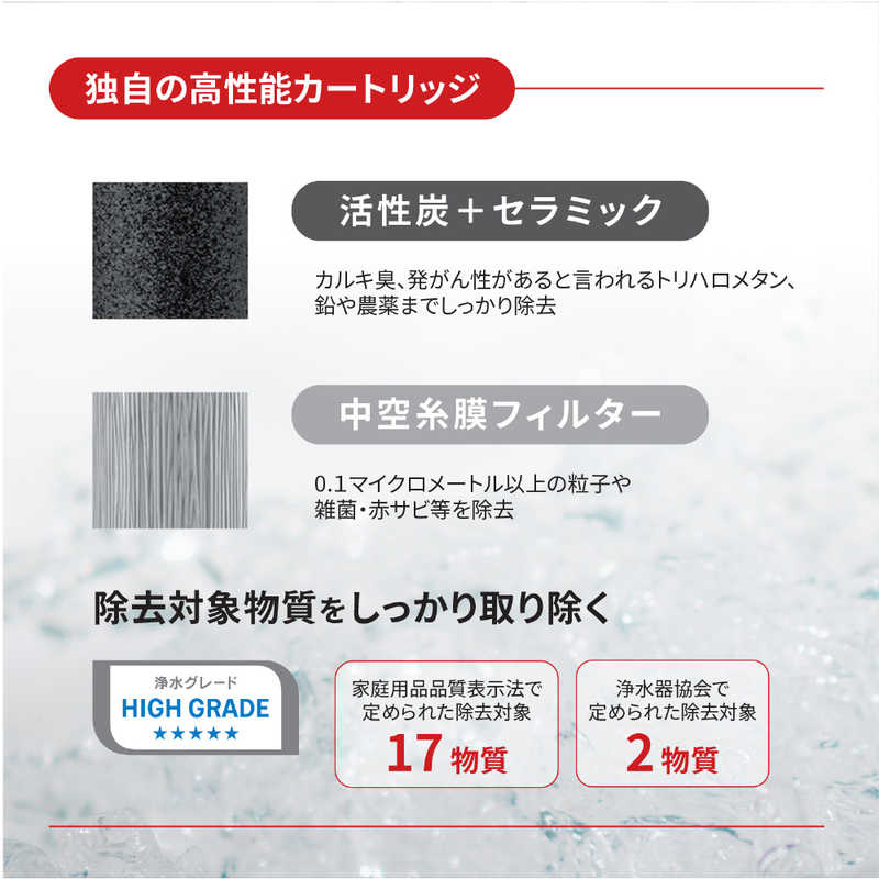 三菱ケミカルクリンスイ 三菱ケミカルクリンスイ ポット型浄水器｢ポットシリーズ クリンスイ CP405｣(浄水部容量1.5L) CP405‐WT CP405‐WT