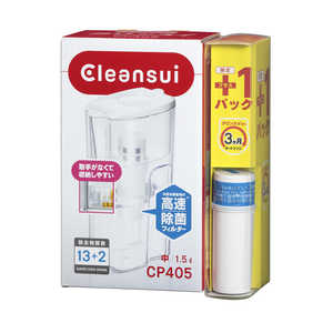 三菱ケミカルクリンスイ 浄水ポット Cleansui(クリンスイ)ポットシリｰズ+1パック CP405WWT